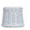 Abat-jour Osier 25x17 cm Blanc 543249543249