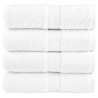 Serviettes de toilette premium SOLUND 4 pièces Blanc 30 x 30 cm 600 g/m² 543255543255