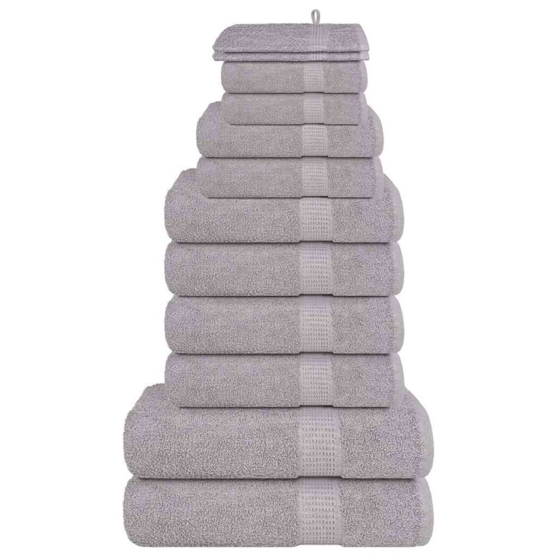 Ensemble de serviettes FROGN 12 pcs gris 360 g/m² 543256543256
