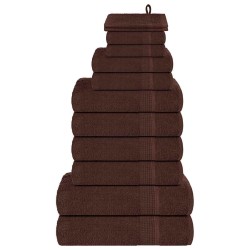 Ensemble de serviettes FROGN 12 pcs marron 360 g/m² 543259543259