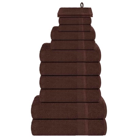 Ensemble de serviettes FROGN 12 pcs marron 360 g/m² 543259543259