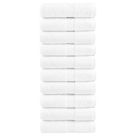 Serviettes de toilette premium SOLUND 10 pièces Blanc 30 x 30 cm 600 g/m² 543267543267