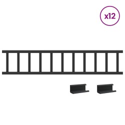 Protection de neige pour toit 1200 x 2,5 x 20 cm Acier 543277543277