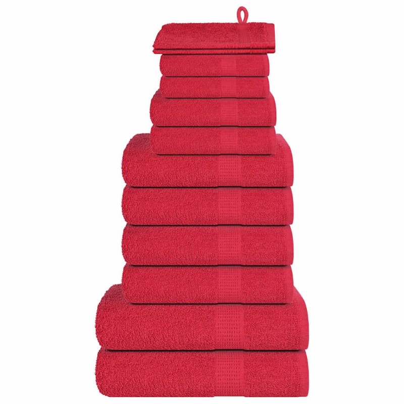 Ensemble de serviettes FROGN 12 pcs rouge 360 g/m² 543281543281