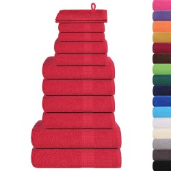 Ensemble de serviettes FROGN 12 pcs rouge 360 g/m² 543281543281