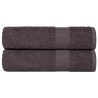 Serviettes de bain FROGN 2 pcs anthracite 100x150 cm 360 g/m² 543284543284