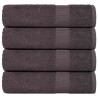 Serviettes de douche FROGN 4 pcs anthracite 70x140 cm 360 g/m² 543285543285