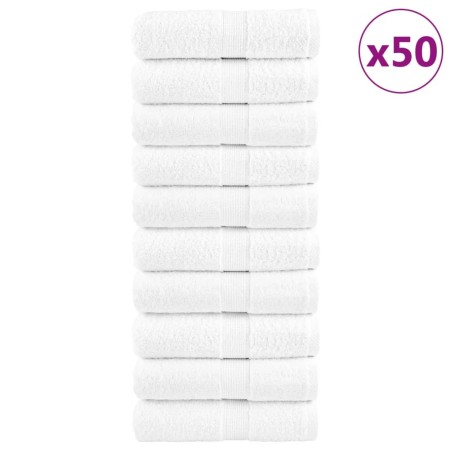 Gants de toilette de qualité supérieure SOLUND 50 pcs blanc 543289543289