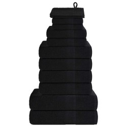 Ensemble de serviettes FROGN 12 pcs noir 360 g/m² 543300543300