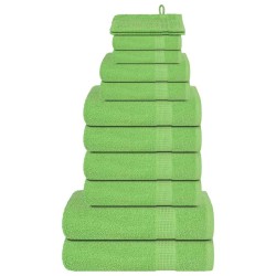 Ensemble de serviettes FROGN 12 pcs vert pomme 360 g/m² 543302543302