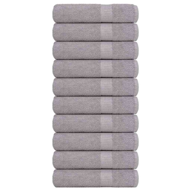 Serviettes de douche FROGN 10 pcs gris 70x140 cm 360 g/m² 543306543306