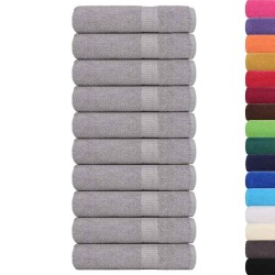 Serviettes de douche FROGN 10 pcs gris 70x140 cm 360 g/m² 543306543306