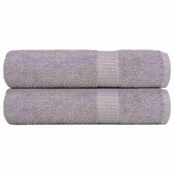 Serviettes de douche FROGN 2 pcs gris 70x140 cm 360 g/m² 543307543307