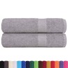 Serviettes de douche FROGN 2 pcs gris 70x140 cm 360 g/m² 543307543307