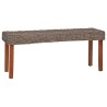 Banc 110 cm Rotin naturel kubu et bois d'acajou massif 543312543312