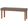Banc 110 cm Rotin naturel kubu et bois d'acajou massif 543312543312