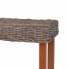 Banc 110 cm Rotin naturel kubu et bois d'acajou massif 543312543312
