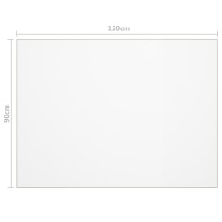 Protecteur de table mat 120x90 cm 1,6 mm PVC 543317543317