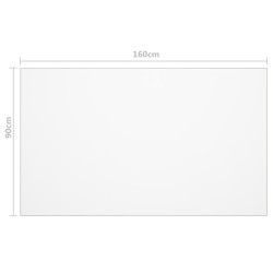 Protecteur de table mat 160x90 cm 1,6 mm PVC 543321543321