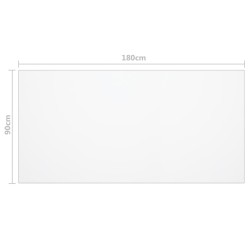 Protecteur de table transparent 180x90 cm 1,6 mm PVC 543322543322