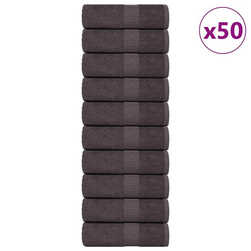 Gants de toilette FROGN 50 pcs anthracite 15x21cm 360 g/m² 543325543325