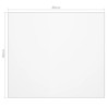 Protecteur de table transparent 80x80 cm 1,6 mm PVC 543334543334