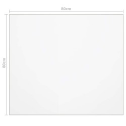 Protecteur de table mat 80x80 cm 1,6 mm PVC 543335543335