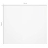Protecteur de table mat 80x80 cm 1,6 mm PVC 543335543335