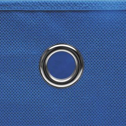  Boîtes de rangement avec couvercle 4 pcs Bleu 32x32x32 cm Tissu 543345543345