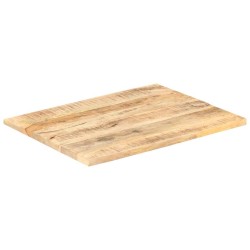 Dessus de table Bois de manguier solide 25-27 mm 80x70 cm 543349543349
