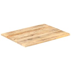 Dessus de table Bois de manguier solide 25-27 mm 90x70 cm 543350543350