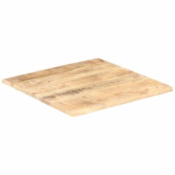 Dessus de table Bois de manguier solide 25-27 mm 80x80 cm 543351543351