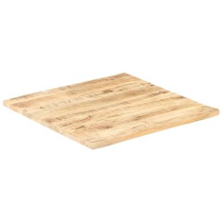 Dessus de table Bois de manguier solide 25-27 mm 80x80 cm 543351543351