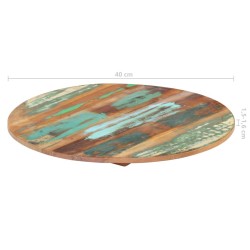 Dessus de table rond 40 cm 15-16 mm Bois de récupération 543352543352