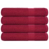 Serviettes FROGN 4 pcs bordeaux 100x200 cm 360 g/m² 543370543370