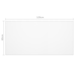 Protecteur de table transparent 120x60 cm 1,6 mm PVC 543371543371
