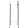 Pieds de table de bar pliables Argenté 45x53x108 cm 543374543374
