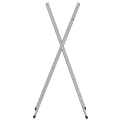 Pieds de table de bar pliables Argenté 45x53x108 cm 543374543374