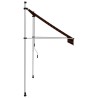 Auvent manuel rétractable 200 cm Orange et marron 543378543378