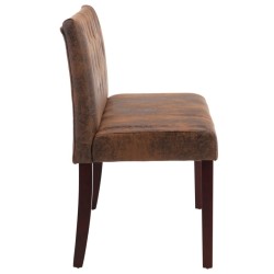 Banc 120 cm Marron Similicuir daim 543379543379