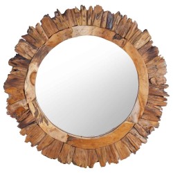 Miroir mural 60 cm Teck Rond 543412543412