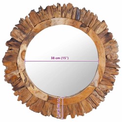 Miroir mural 60 cm Teck Rond 543412543412