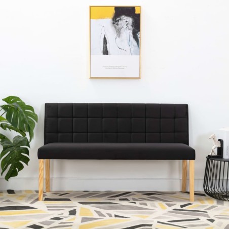 Banc 140 cm Noir Velours 543421543421