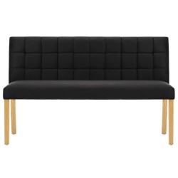Banc 140 cm Noir Velours 543421543421