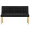 Banc 140 cm Noir Velours 543421543421