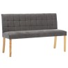 Banc 140 cm Gris Velours 543423543423