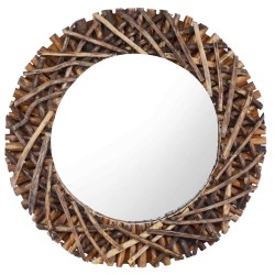 Miroir mural 60 cm Teck Rond 543425543425