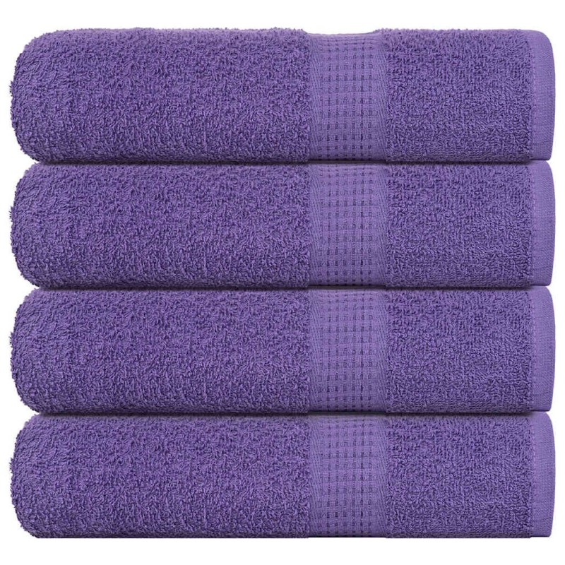 Serviettes de douche FROGN 4 pcs violet 70x140 cm 360 g/m² 543433543433
