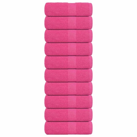 Serviettes de toilette FROGN 10 pièces Rose 30x30 cm 360 g/m² 543454543454