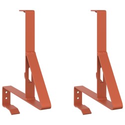 Support de Garde Neige 2 pcs Rouge 29,5 x 3 x 34,5 cm Acier 543455543455